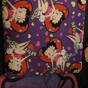 Betty Boop Purple Heart Print Pillowcase